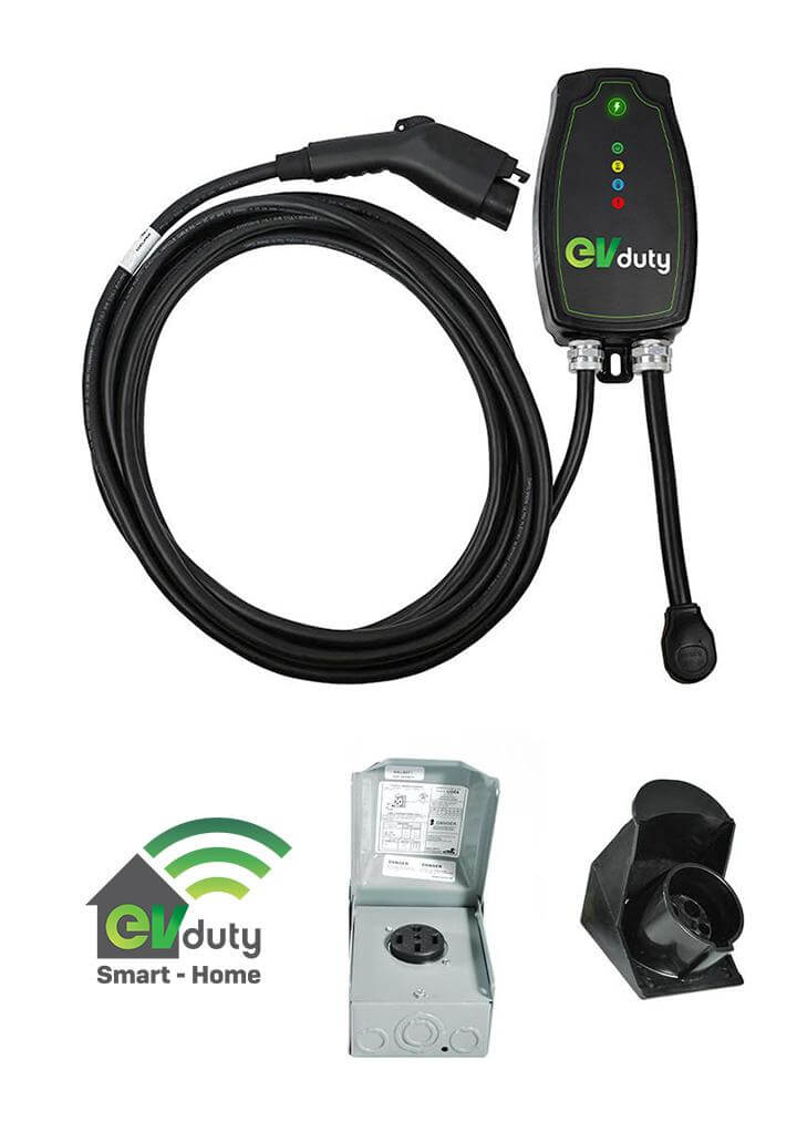 Borne de recharge pour véhicule - EVduty-40 Smart-Home et prise NEMA 14-50R